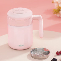 膳魔师(THERMOS)膳魔师保温杯带手柄学生咖啡杯不锈钢茶滤泡茶水杯子女士 f