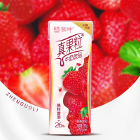 蒙牛真果粒牛奶饮品(草莓)250g×12盒 真实果粒 f