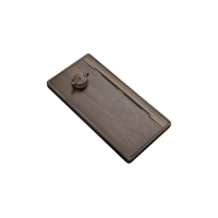 腾皇八角楼实木茶盘 茶盘 600*300*50mm (计价单位:块) 黑棕色