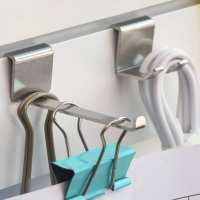 腾皇不锈钢双钩款 挂钩 20mm**卡槽内宽4mm (计价单位:个)不锈钢原色