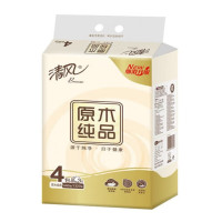 清风 抽纸原木纯品3层软抽 f