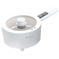 SANSUI山水多功能电炒锅AJL-A2503K 1-2人用蒸煮一体辅食电锅小型单人煮面炖煮锅 2.5L
