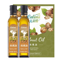 克莉娜核桃油 500ml 冷榨物理压榨食用油 DHA营养油 核桃油礼盒500mL*2瓶