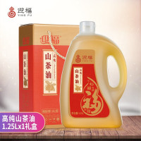 迎福高纯山茶油 1.25L礼盒装食用油压榨茶籽油老农家老茶树油 1.25L礼盒装