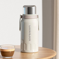 乐扣乐扣(locknlock)家用品随行提手保温壶米色1.15L LHC6776FU
