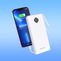 WOPOW沃品 自带双线充电宝22.5W快充小巧便携可上飞机移动电源 LQ03