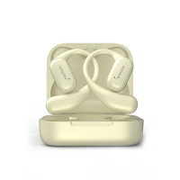 沃品(WOPOW)挂耳式耳机运动续航时间长音效好小巧便携蓝牙5.3久戴不痛适用于华为苹果OWS05 米白色