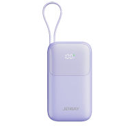 JOWAY乔威JP325[3C认证]自带双线迷你充电宝 10000mAh 紫色