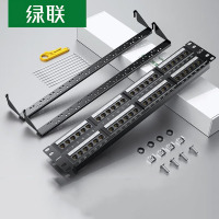 绿联 超五类/六类配线架48口24口 CAT5e/6类网络配线架 超五类UTP一体式配线架[48口] 80441