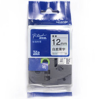 兄弟 brother 标签机色带 TZe-Z231 12mm (白底/黑字) 仅E115标签机不可用