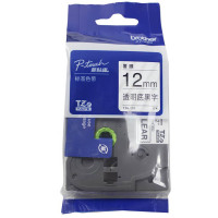 兄弟 brother 标签机色带 TZe-Z131 12mm (透明底/黑字) 仅E115标签机不可用