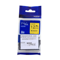 兄弟 标签机色带 TZe-FX631 12mm*8M (黄底/黑字) 无芯片 仅E115标签机不可用