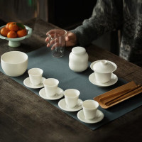 沏一杯茶 象牙白功夫茶具套装 f