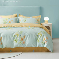 恒源祥146030-1全棉抗菌A类四件套(韵味)被套:200*230cm