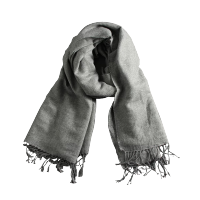 趣游帮 浅灰色仿羊绒围巾(S-3302)