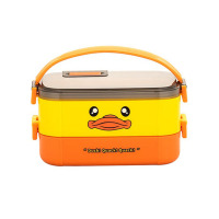 荣事达(Royalstar)304不锈钢 分隔双层饭盒大吉大利便当盒上班族带饭 RJ22-C02