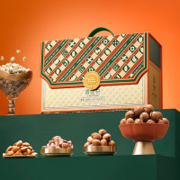 集味轩 炒坚果礼盒夏威夷果腰果开心果炒货商务企业中秋礼品集萃1600g f