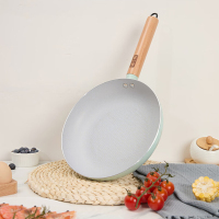 张小泉青岚不粘煎锅 淡青色 24cm