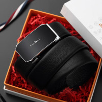 皮尔卡丹黑色男式自动扣皮带W9C8030118-BYA1