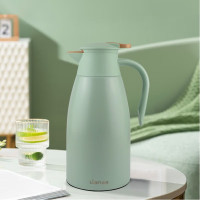 联创DF-CP0021M保温水壶 不锈钢双层真空保温壶2L 浅绿色