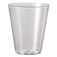 雅富仕N251017-1透明办公宣传杯 水杯 塑料杯 台阶杯 可订制 500个/箱