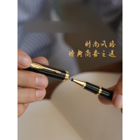 派克(PARKER)签字笔 IM丽雅黑金夹宝珠笔