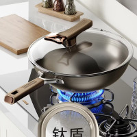 荣事达(Royalstar)RC-TG328SN双面钛不锈钢钛不粘炒锅