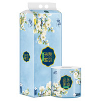 清风 超质柔韧4层120克/卷 12卷/提 卷纸
