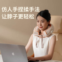 和正 颈椎按摩器仿人手揉捏肩颈脖子按摩仪 热敷护颈仪U型按摩枕 HZ-J2
