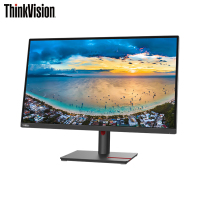 联想ThinkVison T27p-30 27英寸4K显示器 IPS屏3840*2160 HDMI+DP+Type-C黑