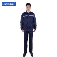 苏识 3580042防静电服套装 春秋厚款 190/4XL 藏蓝色(套)