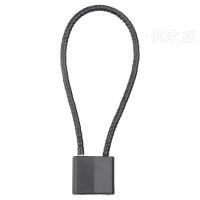 苏识 1610789钢丝绳挂锁 33×33×13mm 内长18mm 黑色 不通开(单位:个)