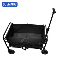 苏识 2110099户外便携可折叠拉杆野营车 展开尺寸76*49.5*88cm 黑色 件