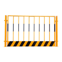 苏识 1410013 基坑护栏 1.2M*2M 竖管护栏 黄黑 6.5公斤(件)