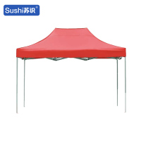 苏识 1850345户外四角折叠帐篷3*4m 红色(套)