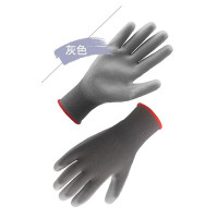 苏识 NWZG-LB029 防护PU电子零件装配电工手套 灰色M码 10双/包(包)