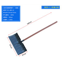 苏识 多功能加厚推雪铲锰钢雪锹 70cm加宽+1.2米好柄(把)