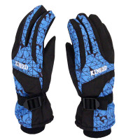 苏识3460033季滑雪户外骑行防寒防冻手套蓝色(单位:副)