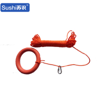 苏识 水上救生绳 Ф10MM 三十米长(含浮环安全扣)(根)