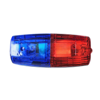 苏识 1420633 LED充电式肩夹爆闪肩灯 红蓝色 (个)