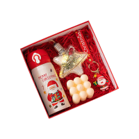 苏识 1214圣诞节伴手礼套装 SD23-4件/套圣诞保温杯×1 圣诞彩灯×1魔方香薰蜡烛×1 圣诞老人钥匙挂件×1