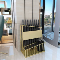 苏识 SS-YSSNJ03雨伞收纳架48×27×60cm 金色 大号 无LOGO 可放伞30把