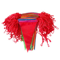 苏识 安全警示三角旗 SS-JSQ07 旗面16×25cm 绳长80m 150面旗 红色尼龙绳 10条 1包