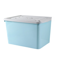 苏识 2210251 塑料收纳箱 北欧蓝 外尺寸81×59×49cm 内尺寸74×53×45cm(个)