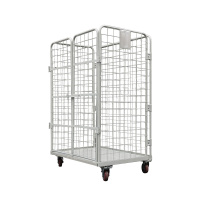 苏识 HL-14折叠物流台车 1200×1000×1700mm 双门 加密网 承重500kg(单位:台)