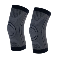 苏识 尼龙针织防滑运动护膝 SS-XK-302 L 黑色 普通款 1对