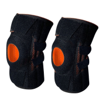 苏识 开放式运动护膝 SS-XK-204 均码 普通款 黑橙 22×74cm 2只 对
