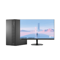 联想 慧天M5 商用台式机办公电脑 15L大机箱 主机+23.8英寸高清显示器 i5-13400 16G内存 512固态