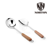 诺顿(NORTON)5GMD002 木点家用炊具2件套(炒铲34.5*9.2CM+汤勺32.5*9.5CM) 单套价格