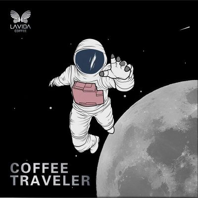 咖啡旅行者(COFFEETRAVELLER)太空人套装(便携咖啡机+豆罐) 单套装 黑白色